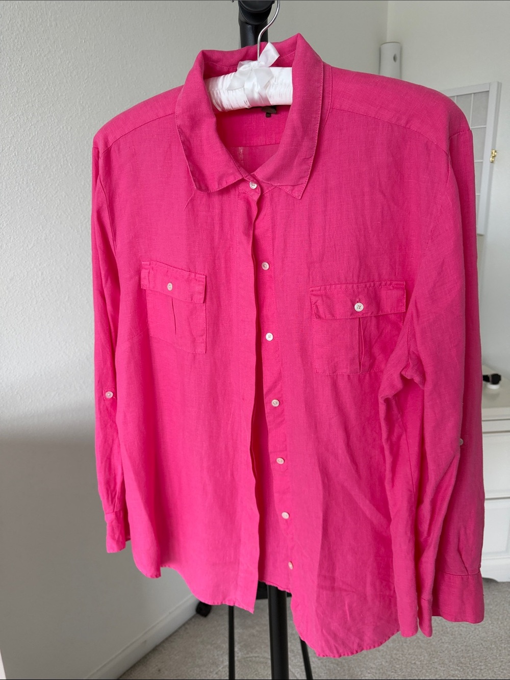 Tommy Bahama Hot Pink Button-Down Shirt